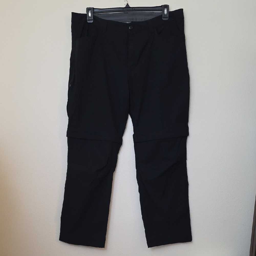 Eddie Bauer Black Convertible Zip Off Nylon Pants (Read Inseam Change) 40 X 29